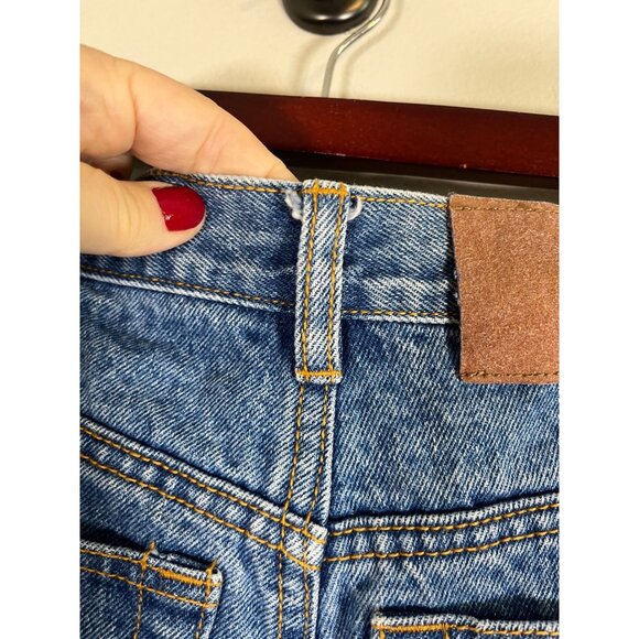 Vintage Disney Denim Shorts S Blue Minnie Mouse 80s Mom Jorts Retro Classic Chic - Picture 10 of 14